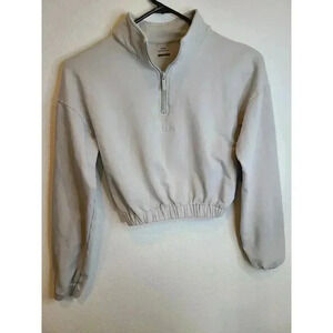Ilus Idol Cropped Pullover Half Zip Womens XS *Ultra Soft Comfy Athleisure